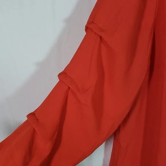 JM Collection Womens Necklace Pullover Blouse (AG) - Picture 2 of 8